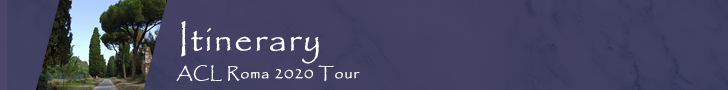 ACL Rome Tour Itinerary Banner
